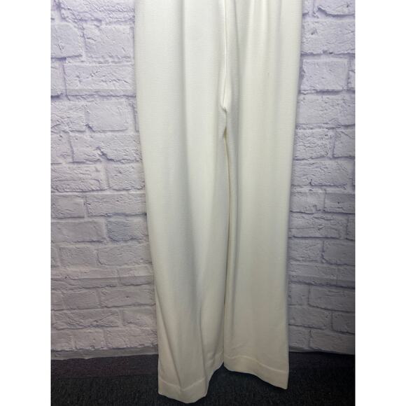 Vince Camuto Ivory Cream Sleeveless 1 Piece Romper Jumpsuit w/ Tie Belt SZ 6 - Picture 6 of 7